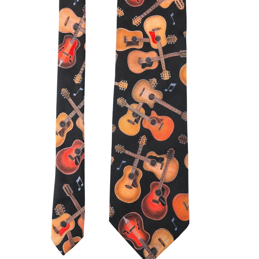 D'em Crazy Men Neck Tie Neckties 54" Guitars Nashville‎ Music Festival Academia